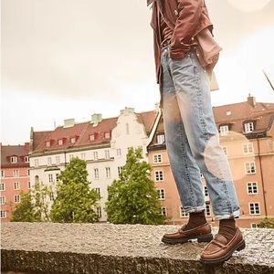 Madewell The Slouchy Boyjean in Riverspring Wash Relaxed Boyfriend Jean size 26